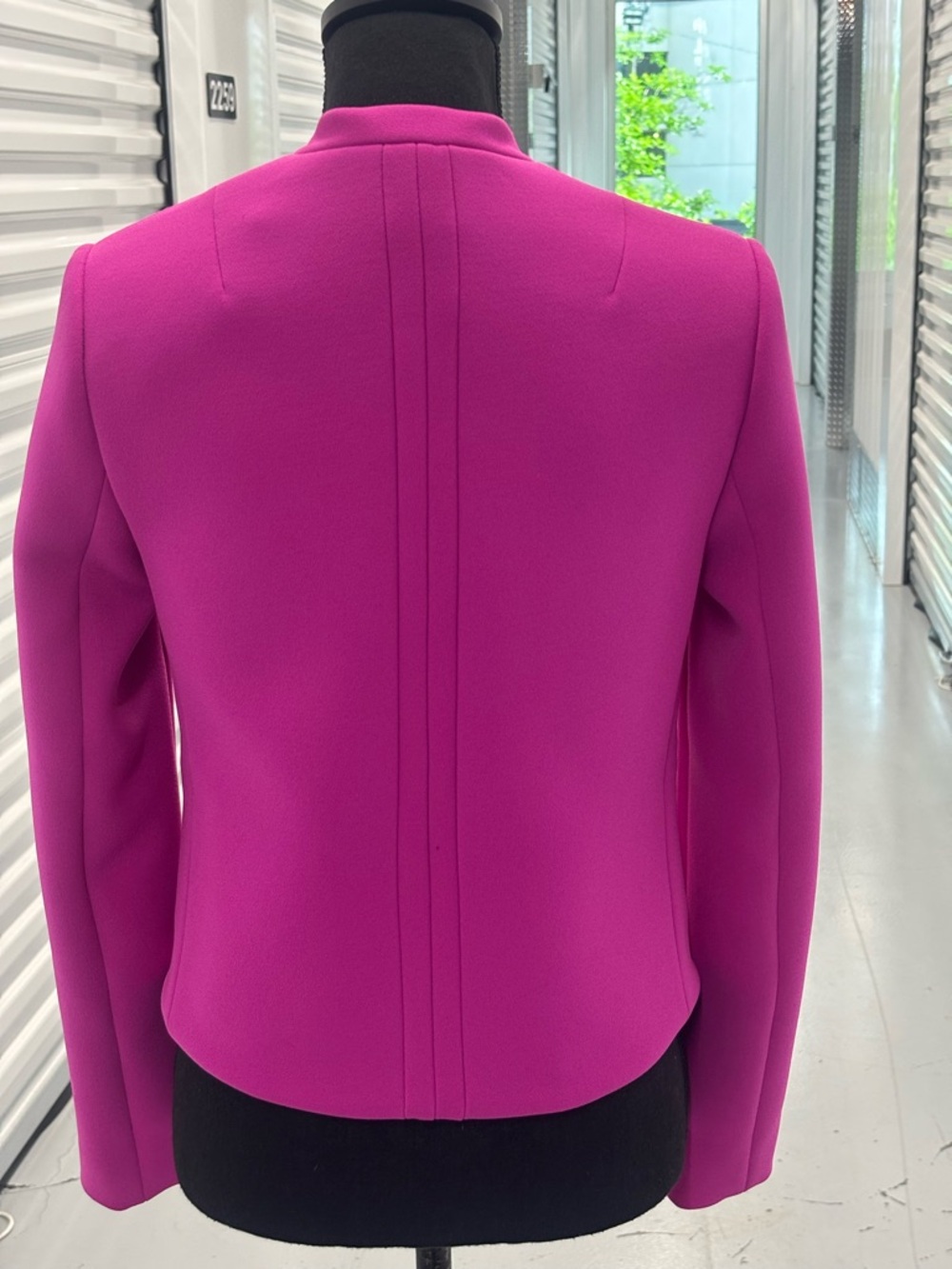 Diane Von Furstenberg Fuchsia Open-Front Blazer Skirt Set - Picture 13 of 16